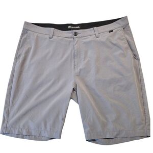Travis Mathew Mens Golf Shorts Wanderlust Gray 9" Inseam Size 42